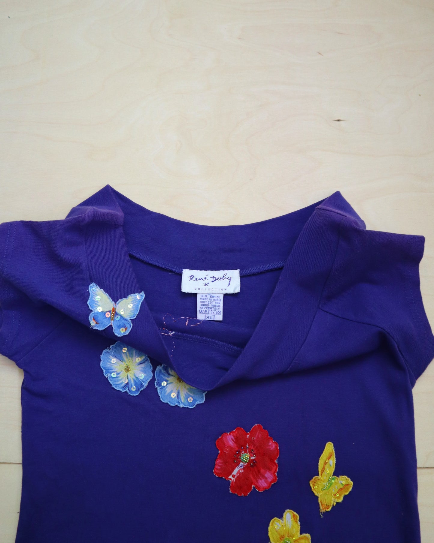 Butterfly Wide Neck Top (L/XL)