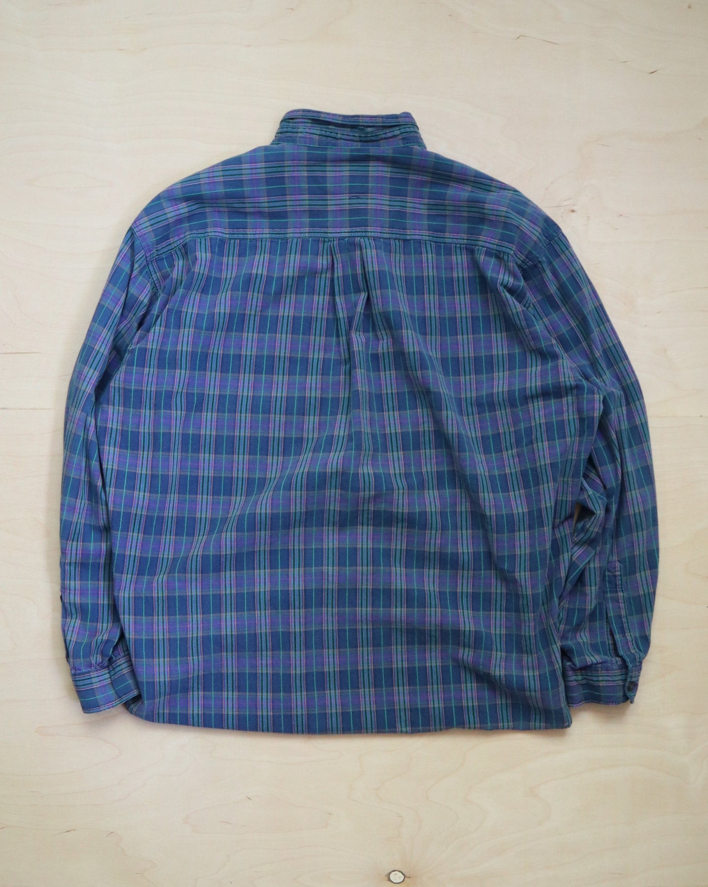 Blue Checkered Flannel (L/XL)