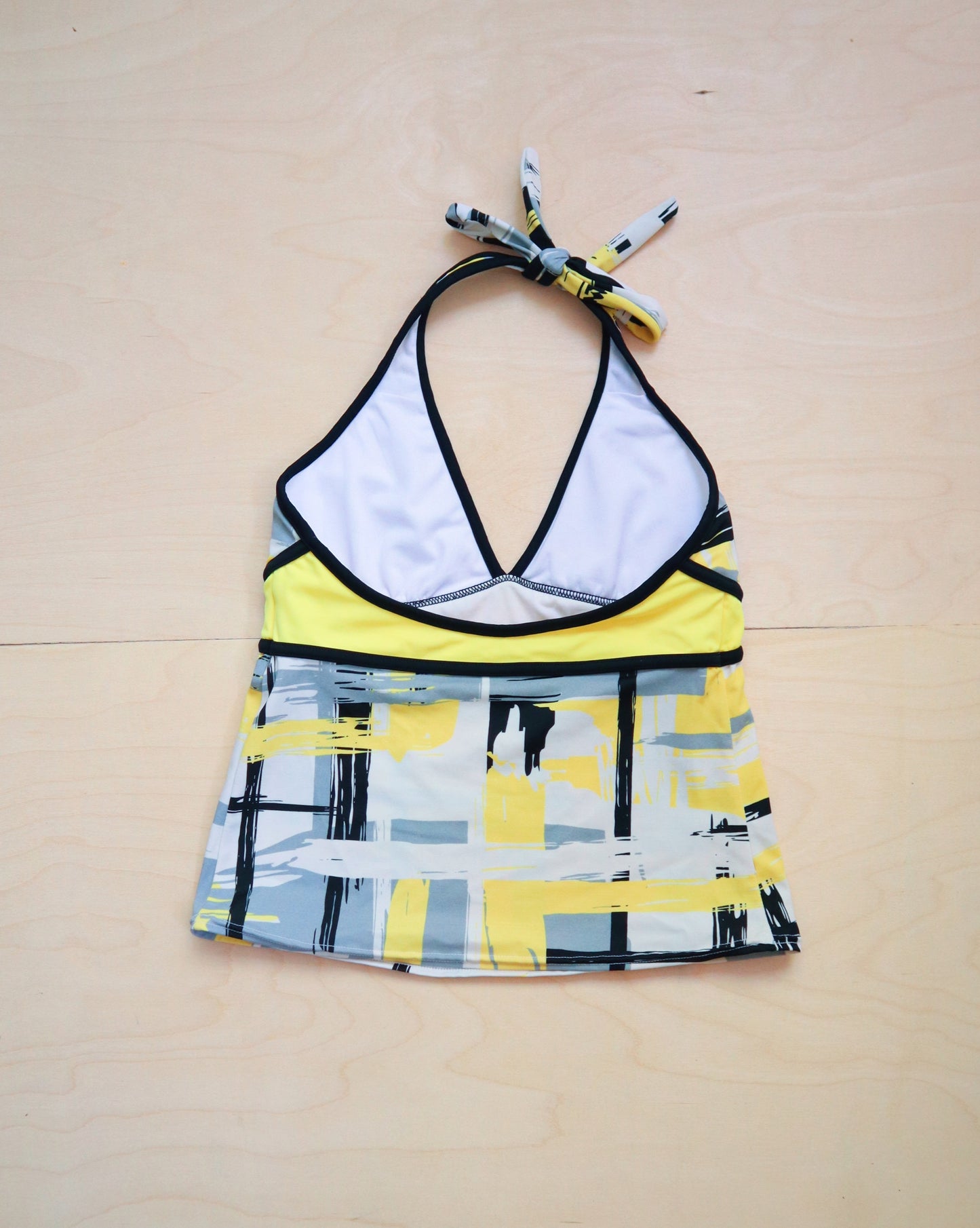 Yellow Halter Tankini Top (S/M)