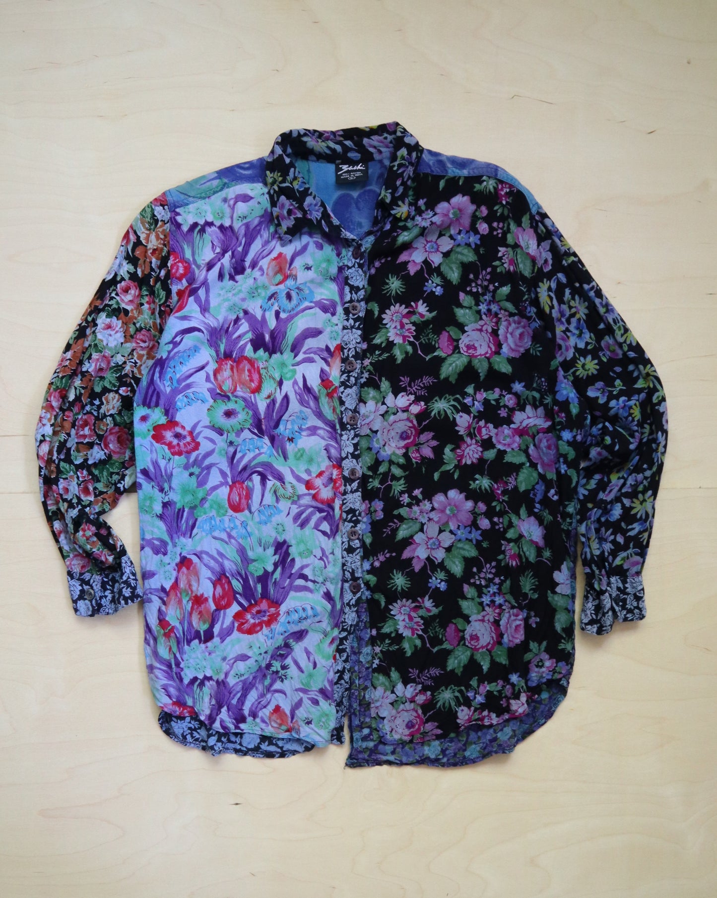 Floral Patchwork Button Up (L/XL)