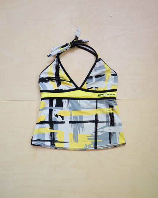 Yellow Halter Tankini Top (S/M)