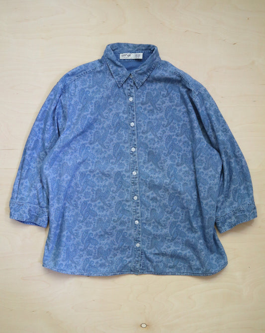 Paisley Denim Shirt (2XL/3XL)