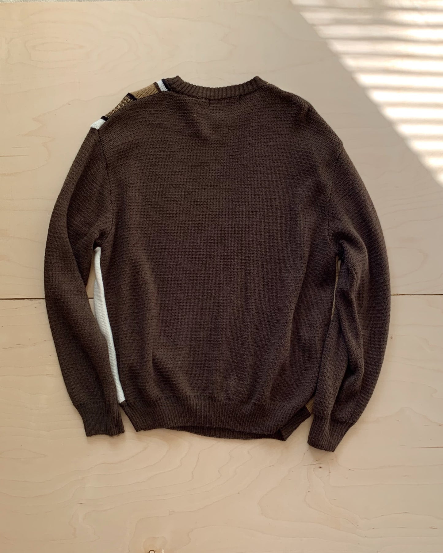 Brown Textured Sweater (M/L)