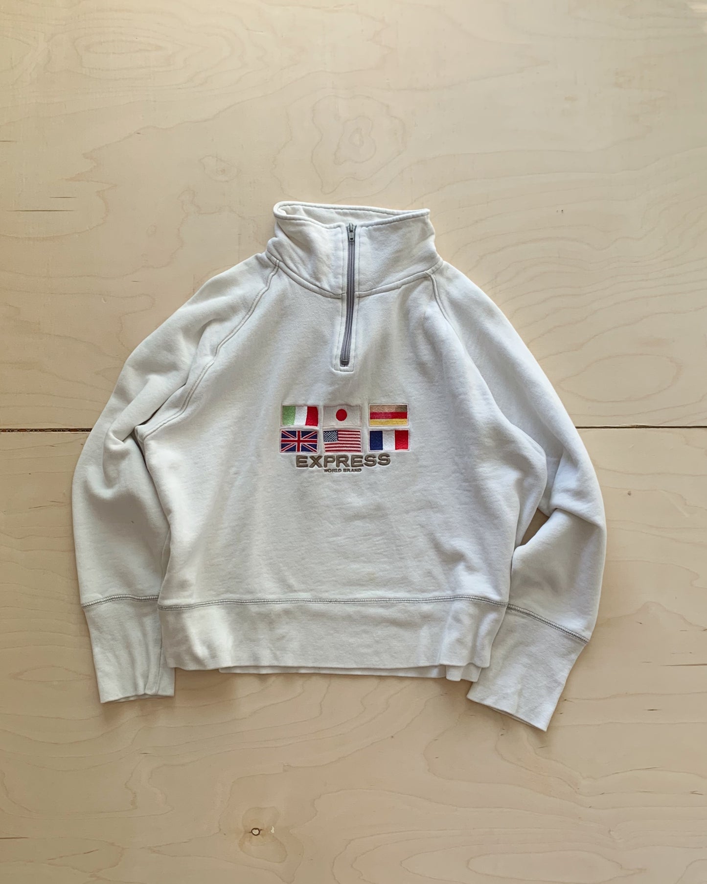 Express Flags Quarter Zip Sweater (S/M)