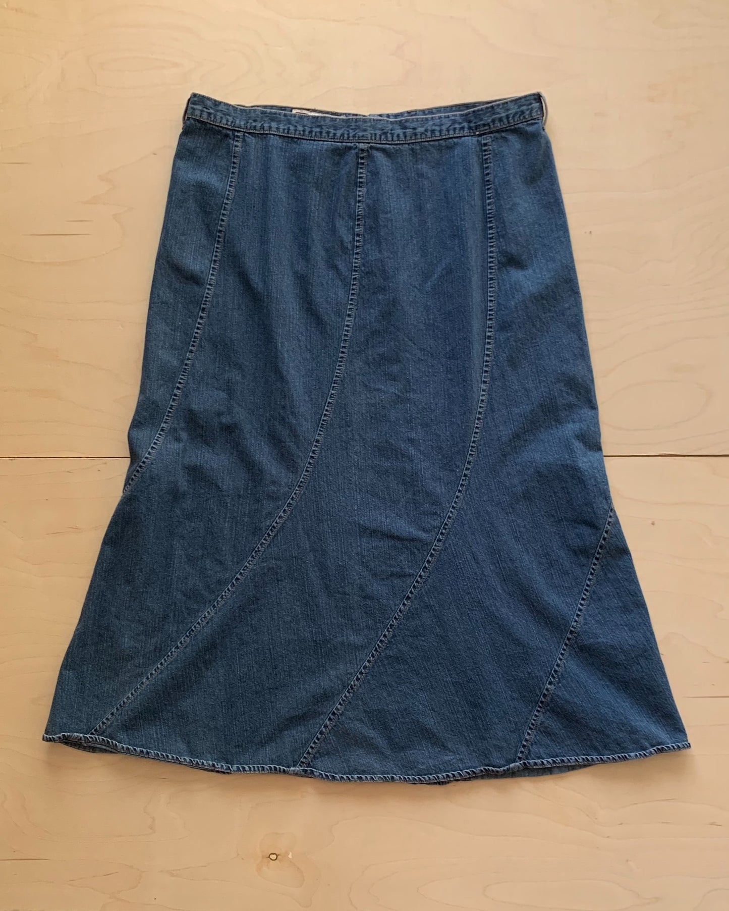 Denim Maxi Skirt (L/XL)