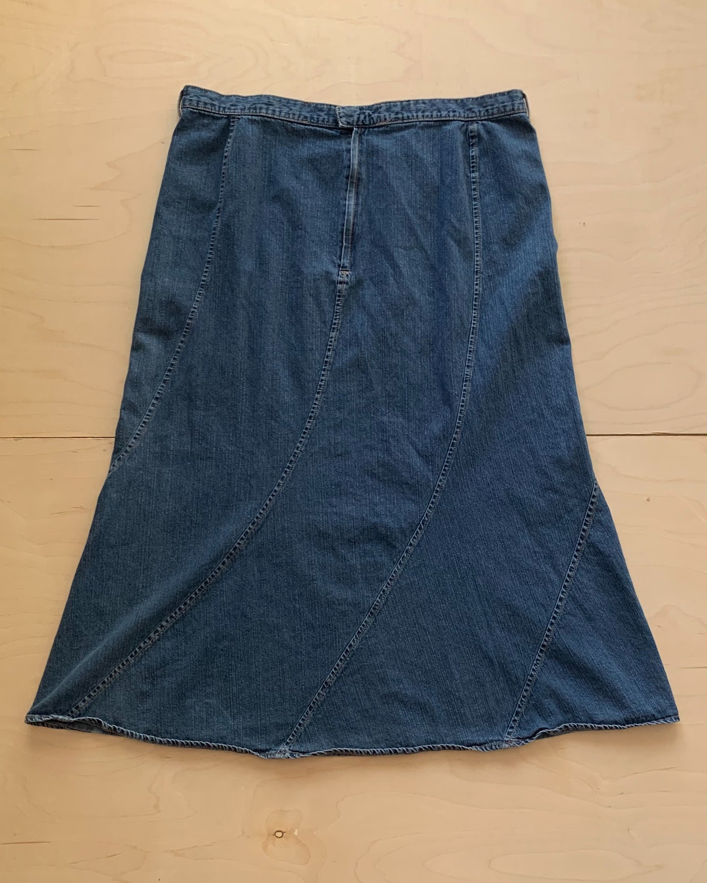 Denim Maxi Skirt (L/XL)