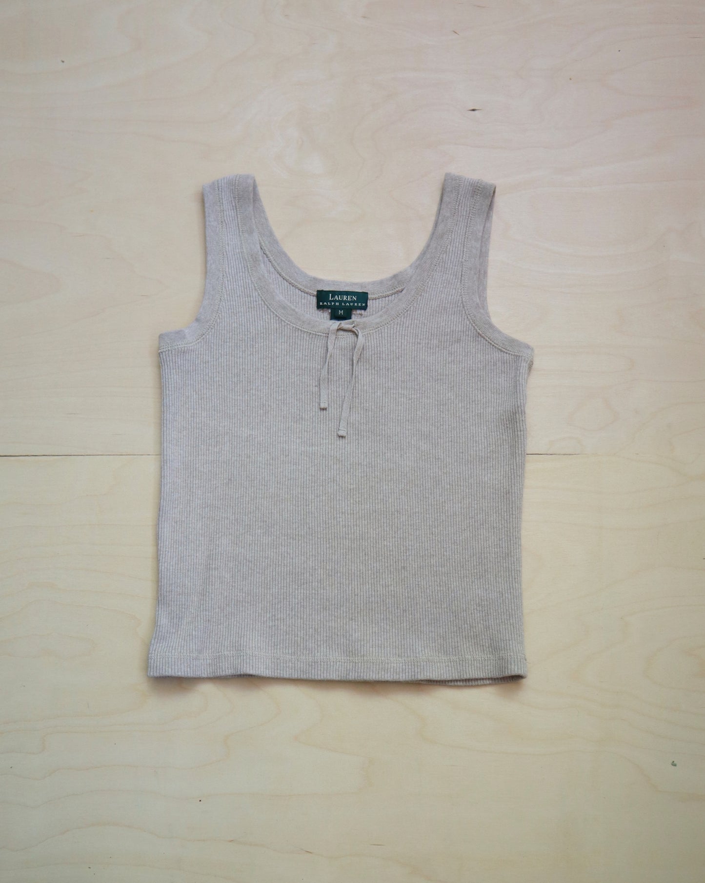 Oatmeal Bow Tank (M/L)