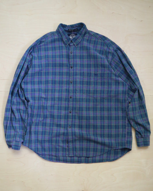 Blue Checkered Flannel (L/XL)