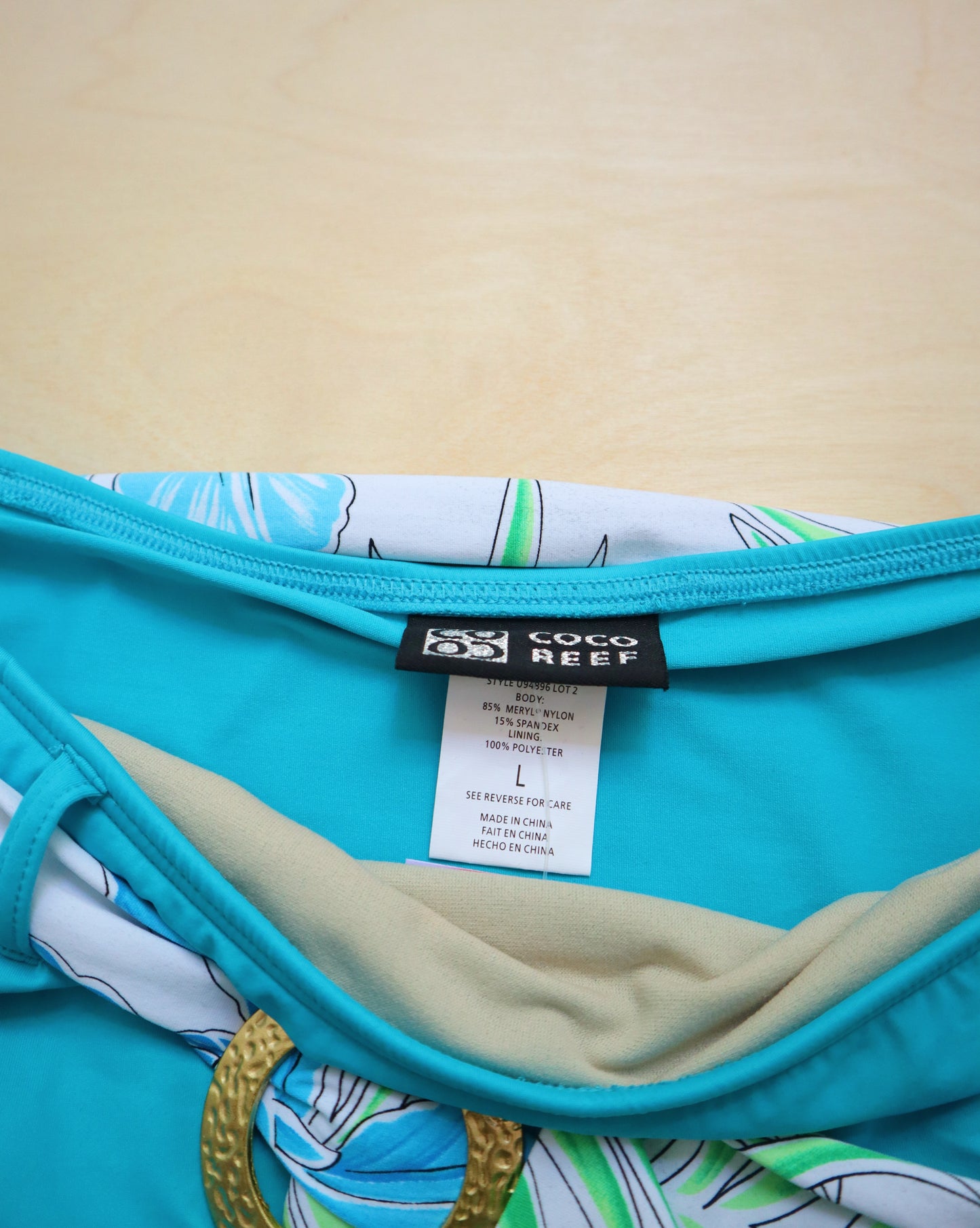 Turquoise Bikini Skort (M/L)