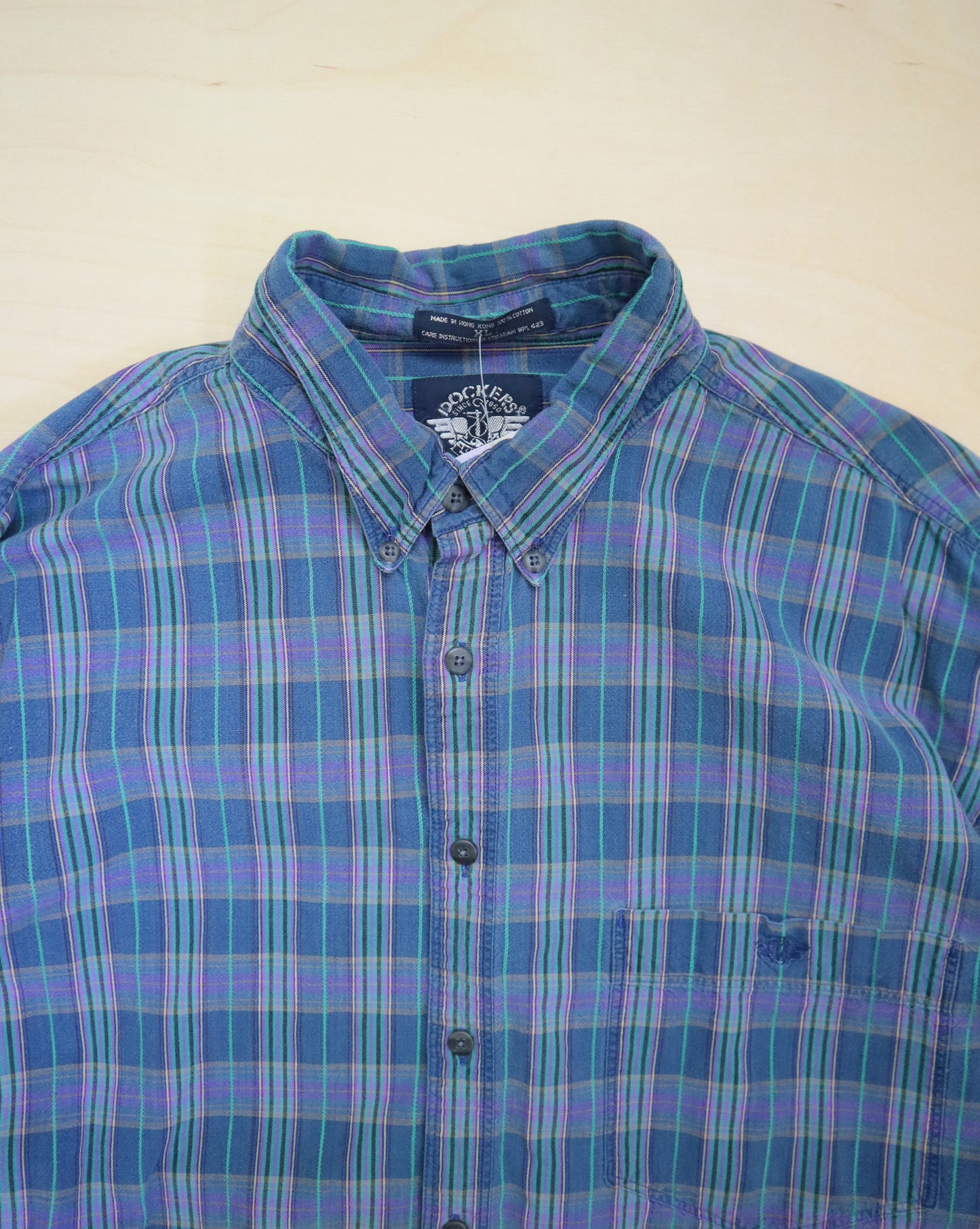 Blue Checkered Flannel (L/XL)