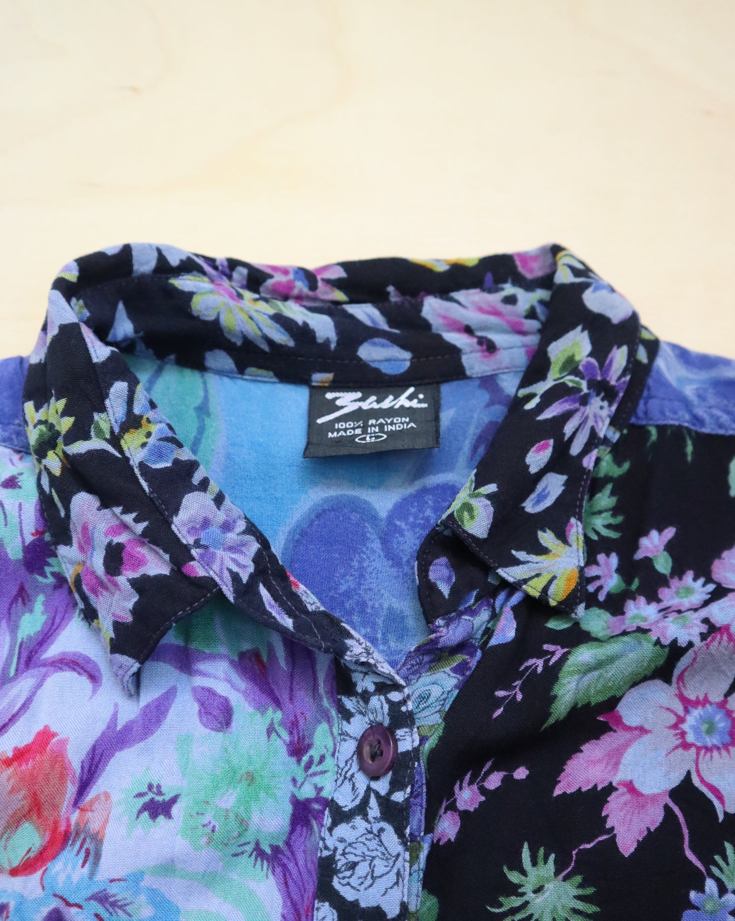 Floral Patchwork Button Up (L/XL)