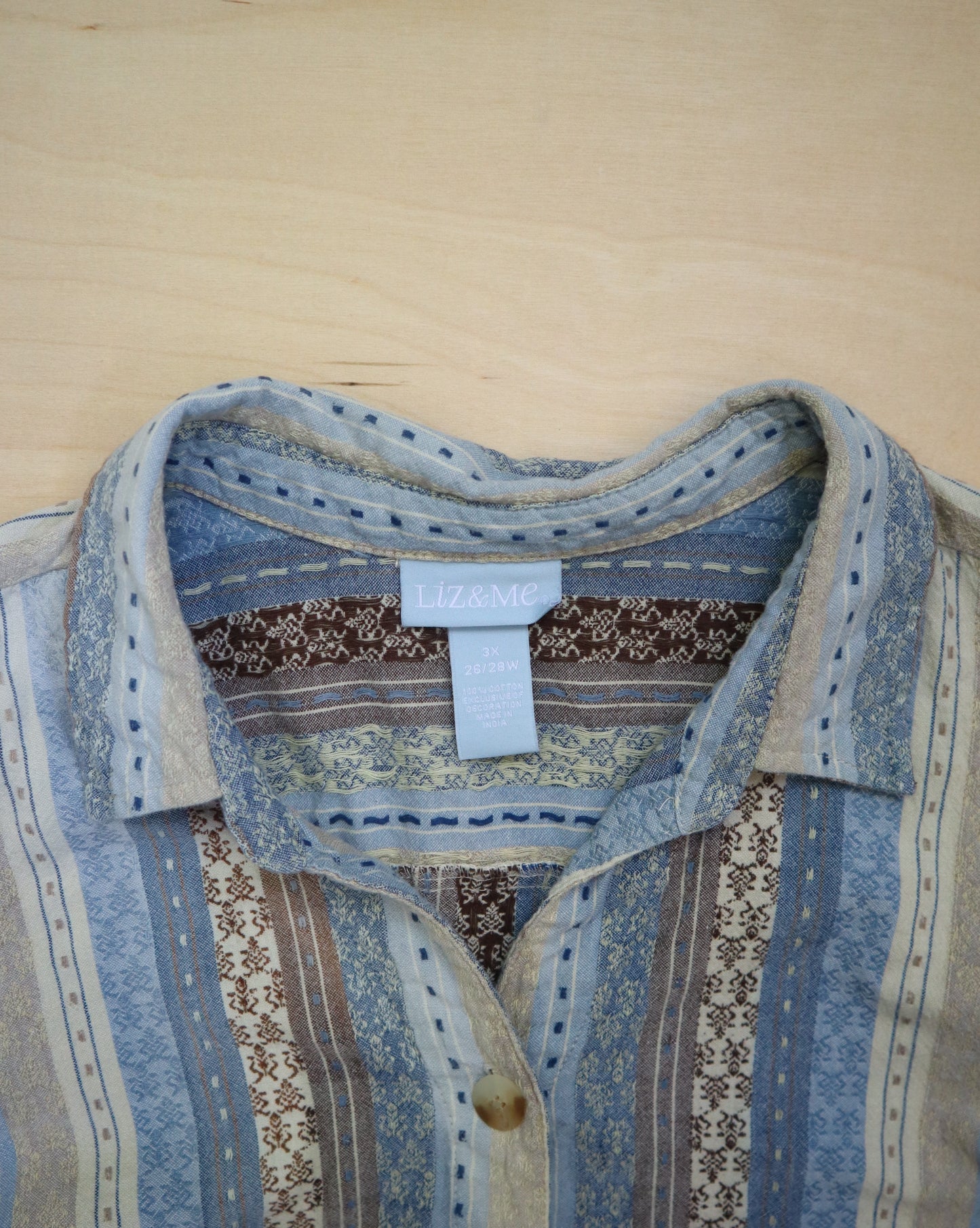 Paisley Striped Top (2XL/3XL)