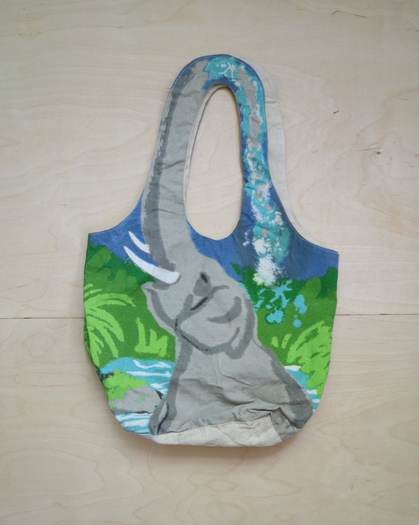 Elephant Painted Tote