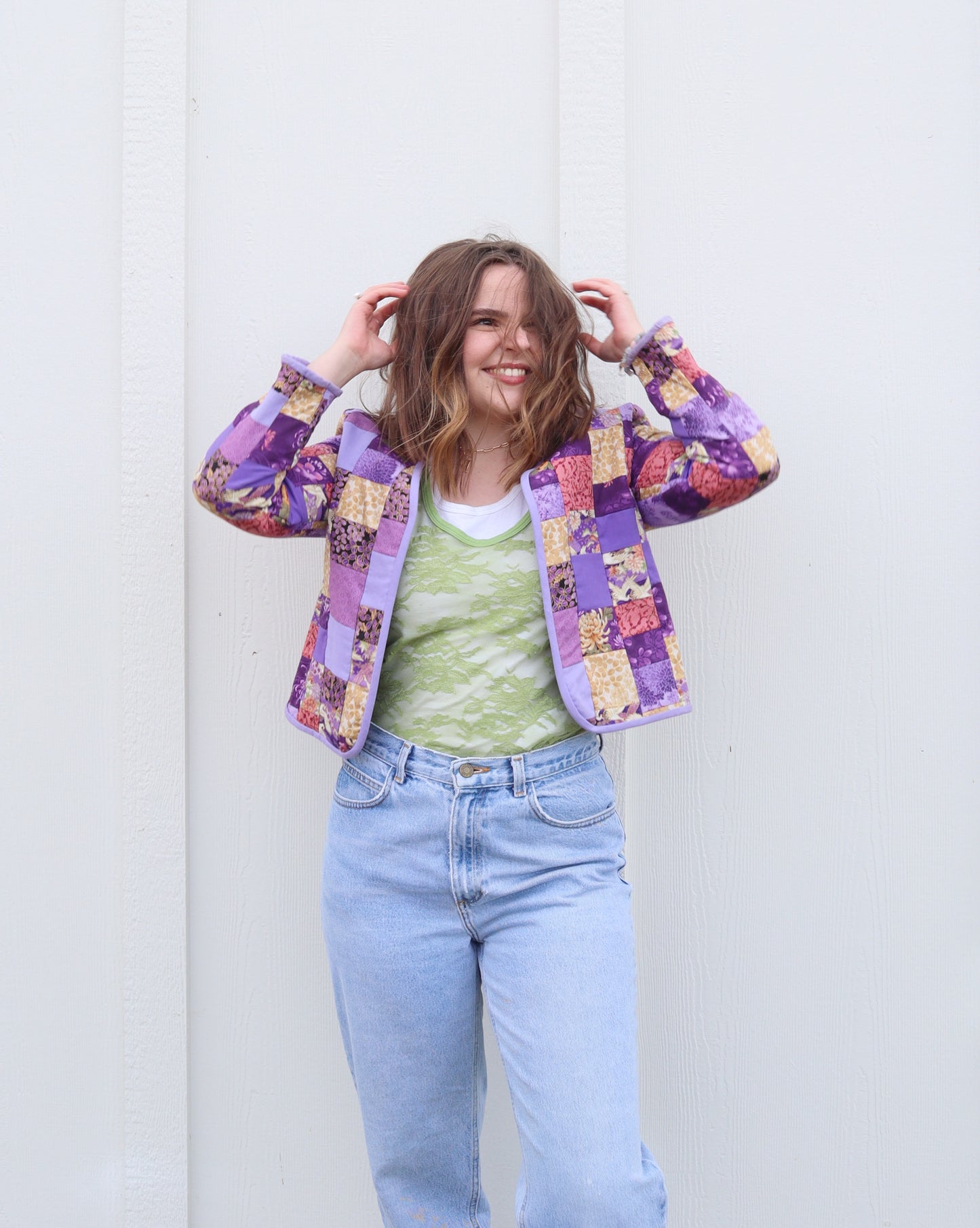 Vintage Double Layered Green Top (S/M)