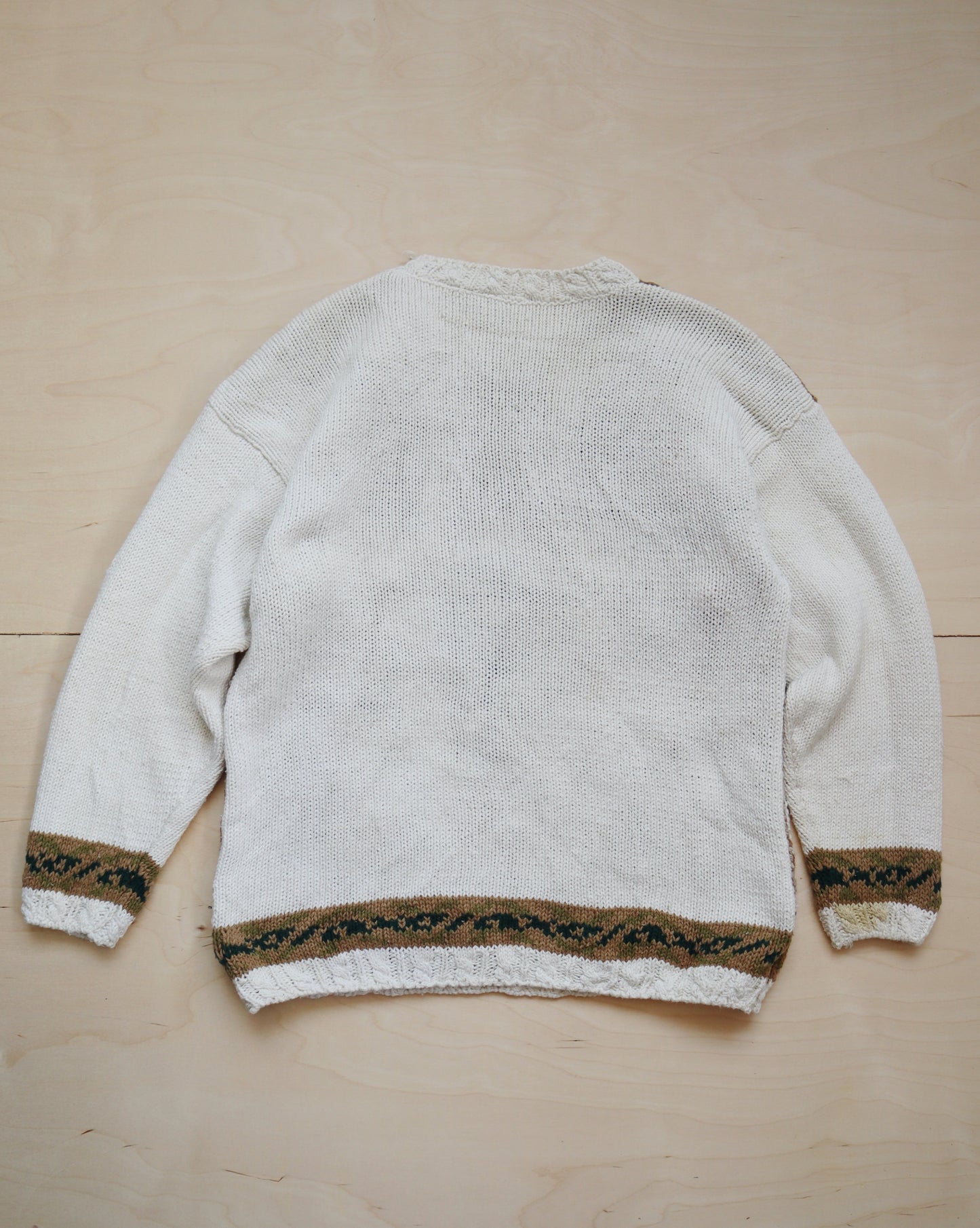 Vintage Floral Knitted Sweater (S/M)