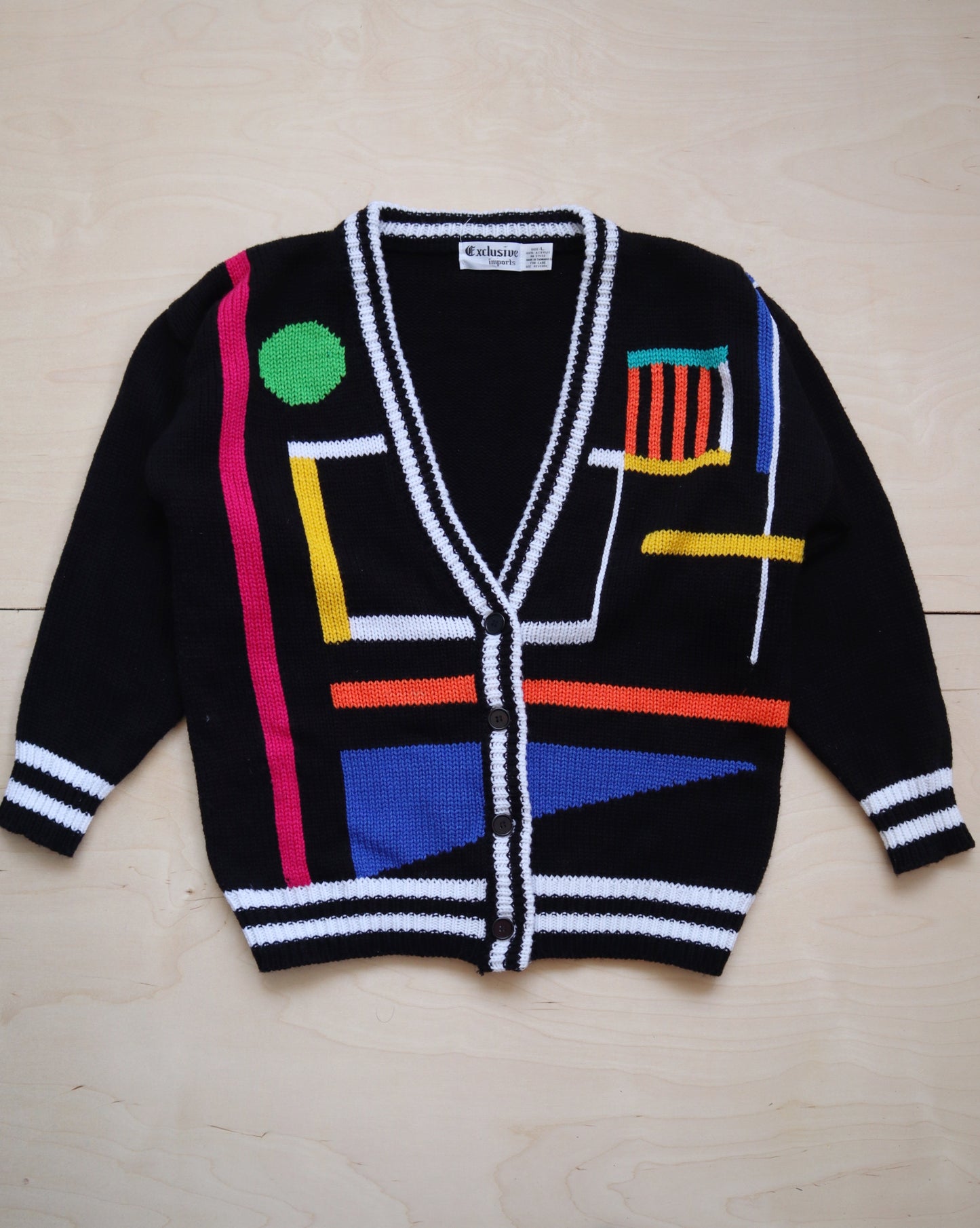 Vintage Geometric Cardigan (M/L)