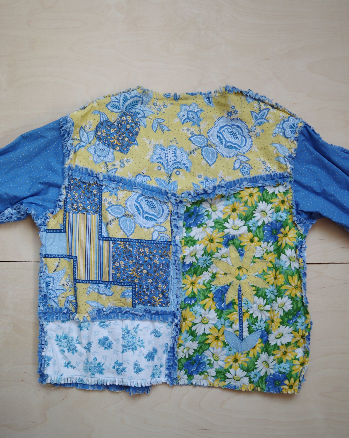 Reversible Blue Patchwork Jacket (M/L)