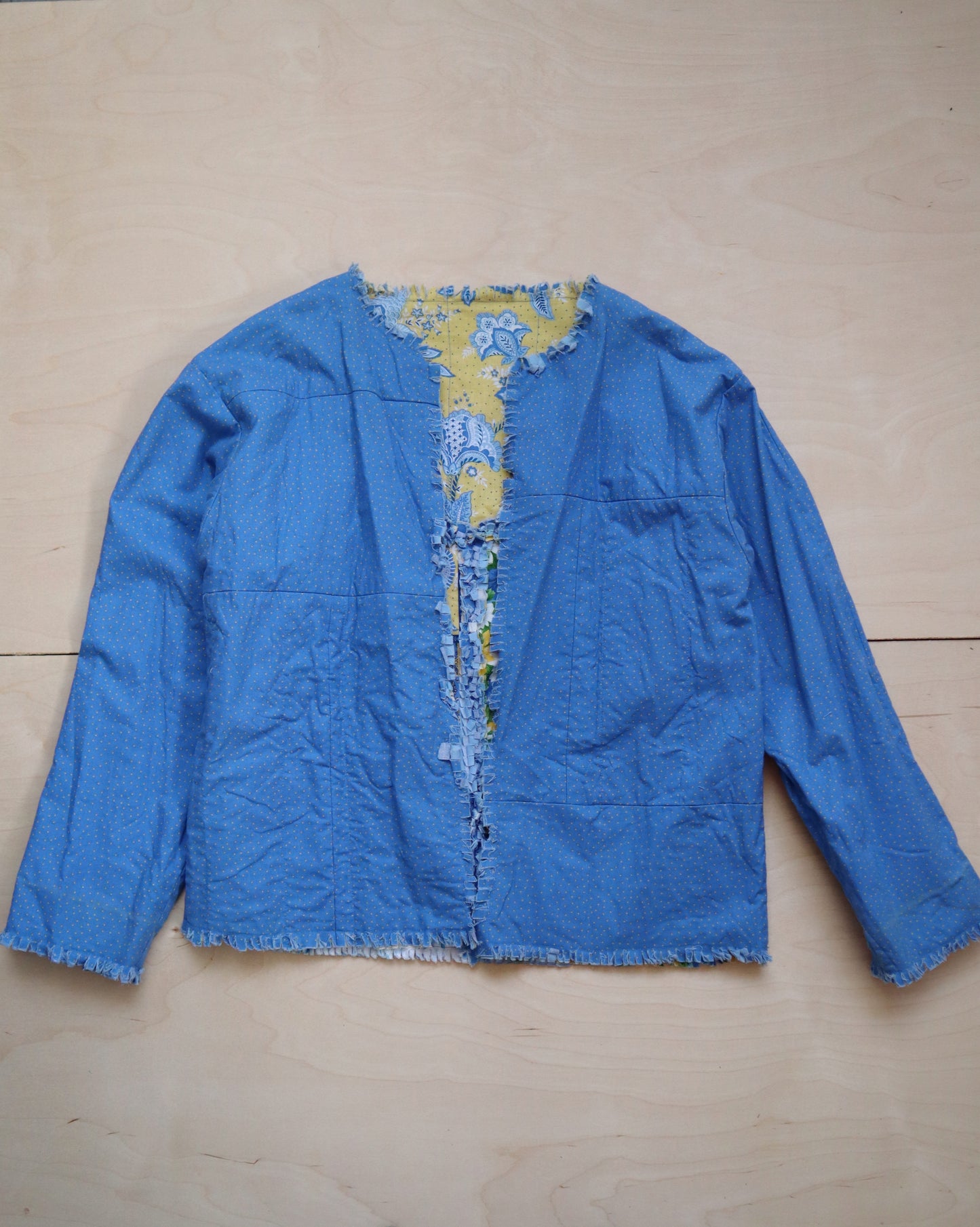 Reversible Blue Patchwork Jacket (M/L)