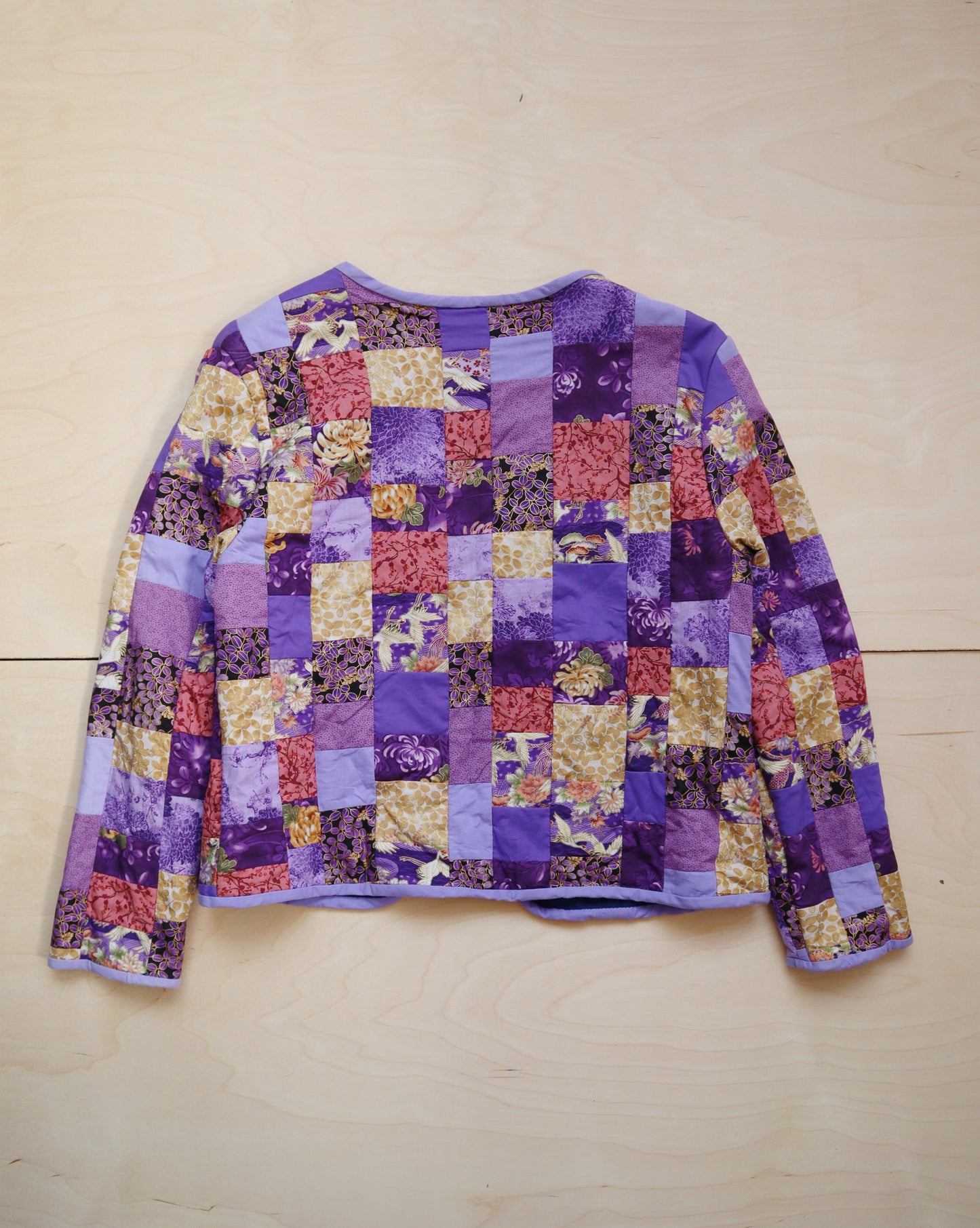 Handmade Purple Quilted Jacket (XS/S)