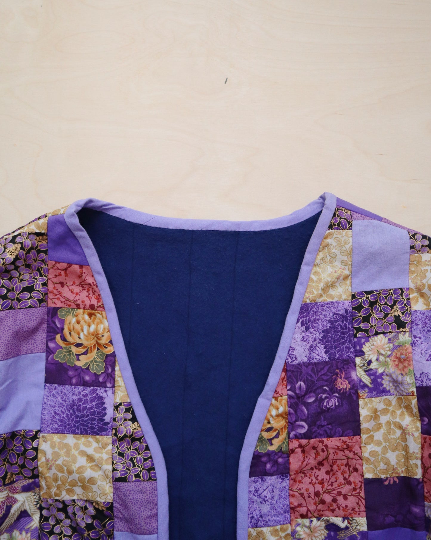 Handmade Purple Quilted Jacket (XS/S)