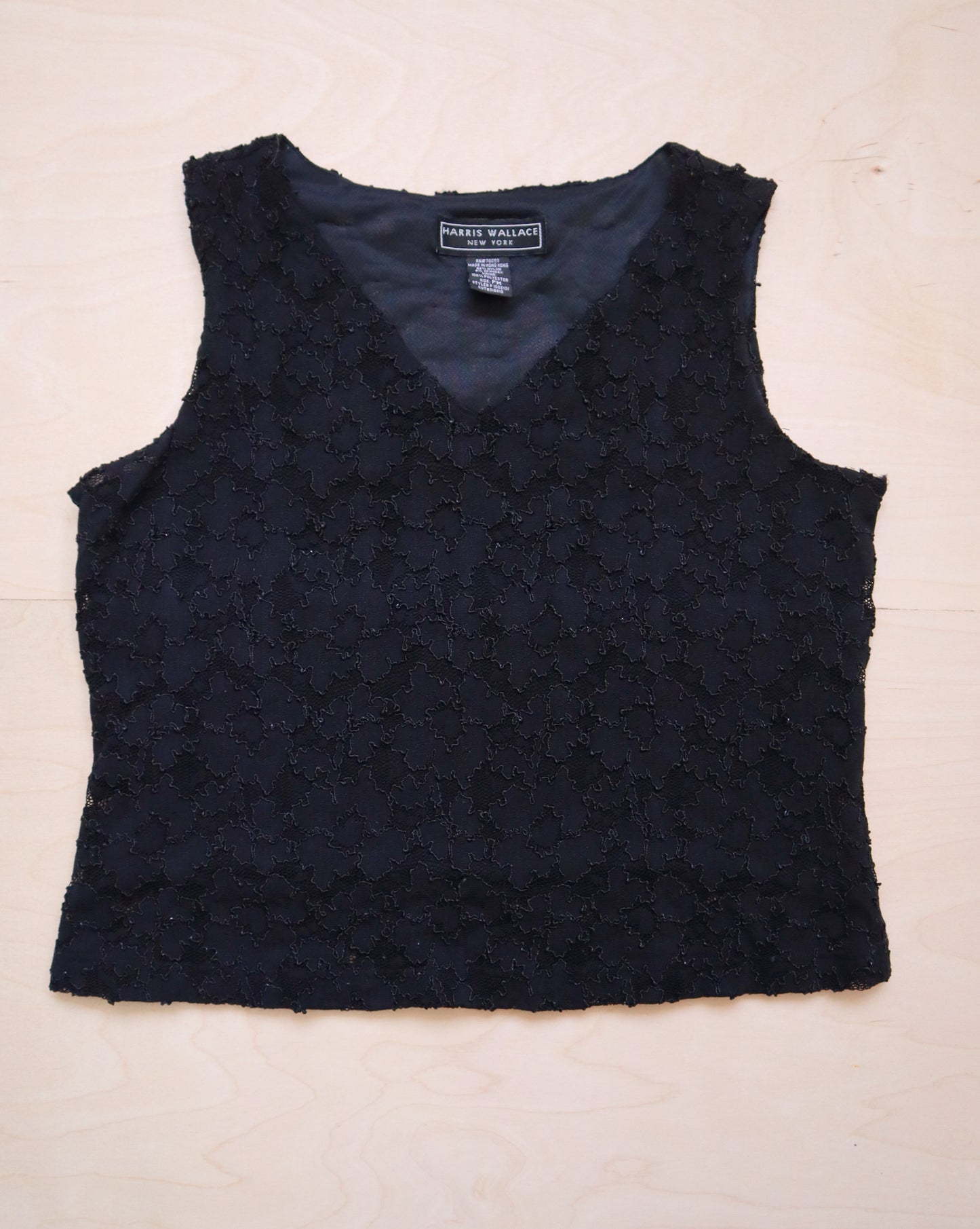 Vintage Black Lace Tank (S/M)