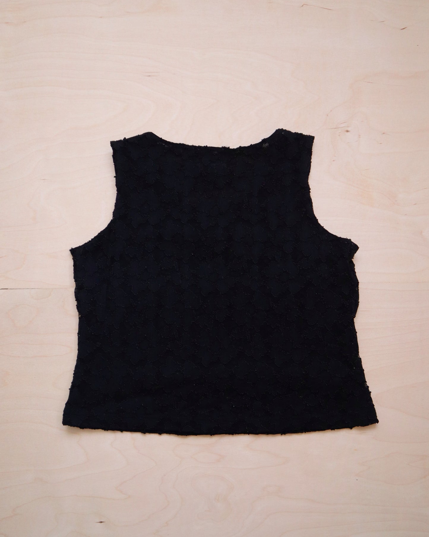 Vintage Black Lace Tank (S/M)