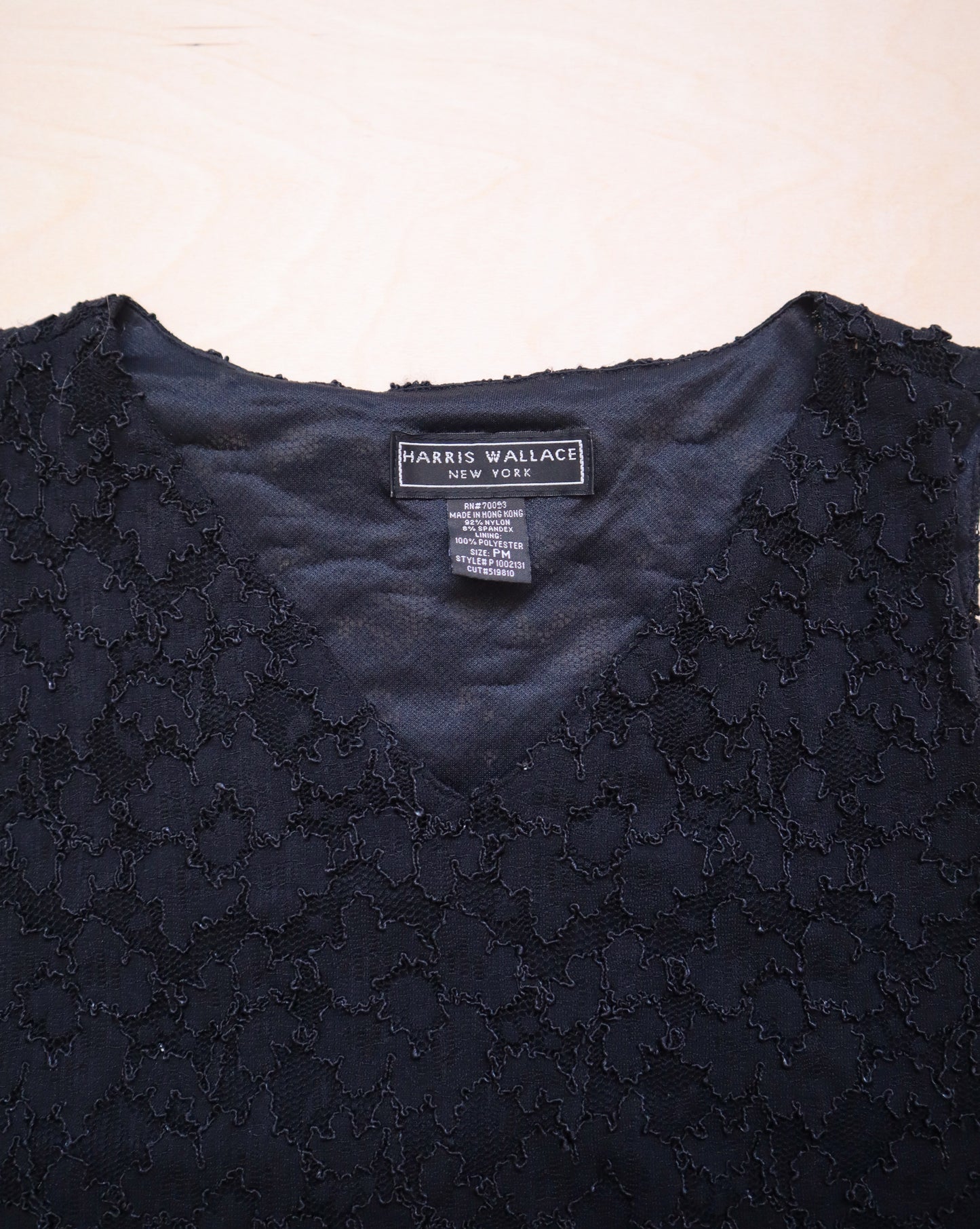 Vintage Black Lace Tank (S/M)