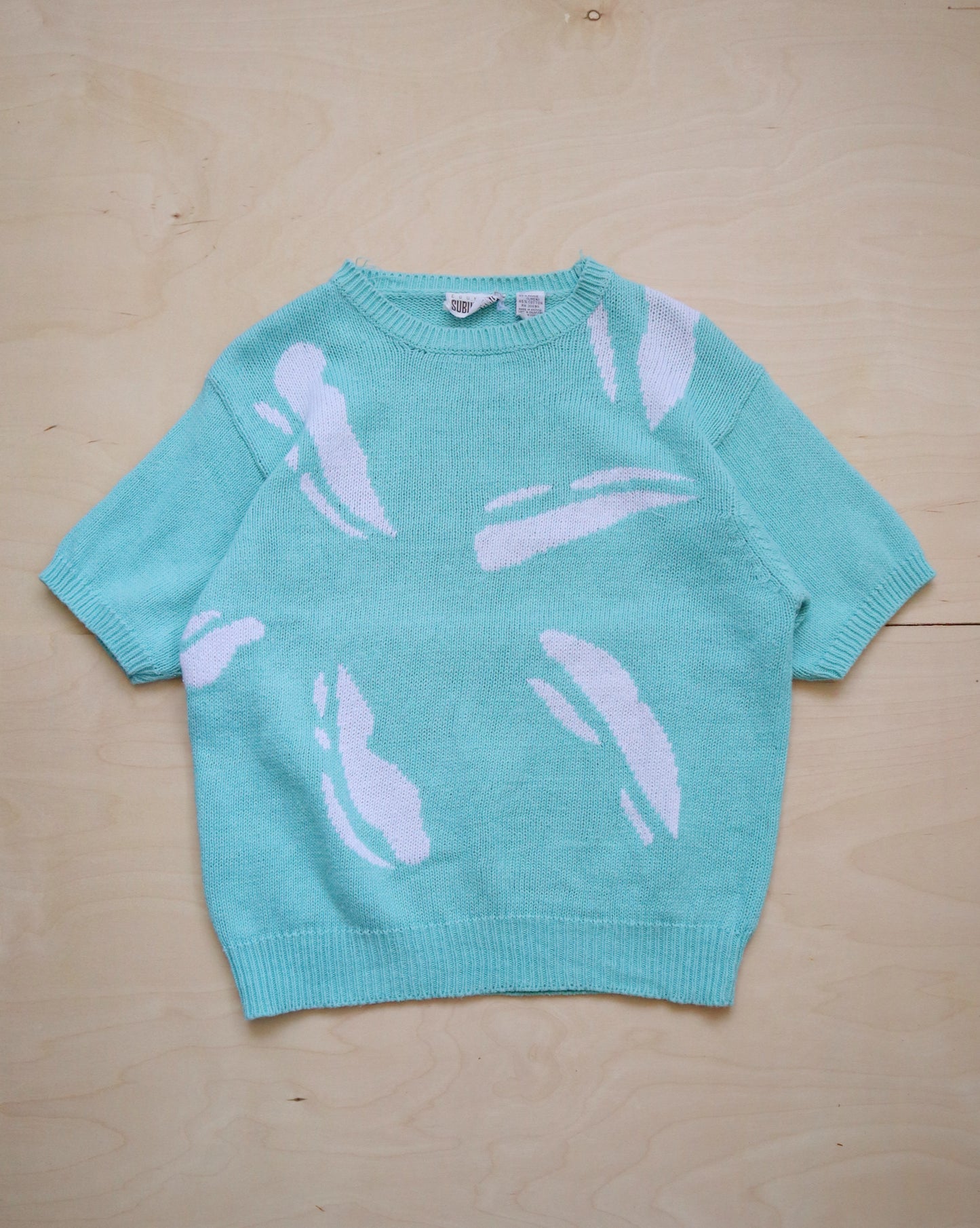 Vintage Mint Knit Top (M/L)